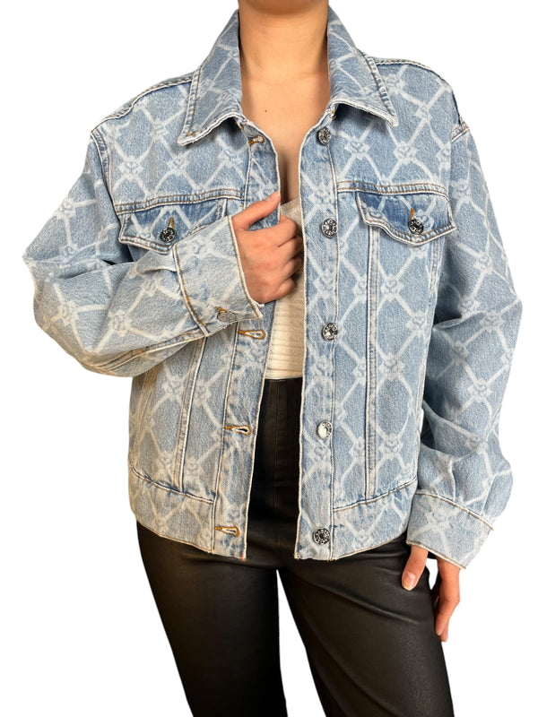 Chaqueta Denim Estampada