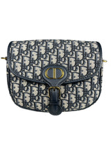 Bolso Mediano Dior Bobby Dior Oblique Jacquard Azul