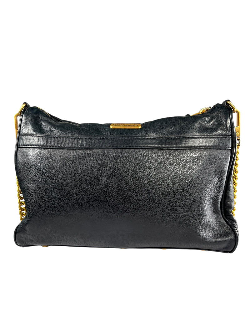 Cartera Crossbody Cuero Negra