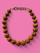 Collar Esferas Animal Print