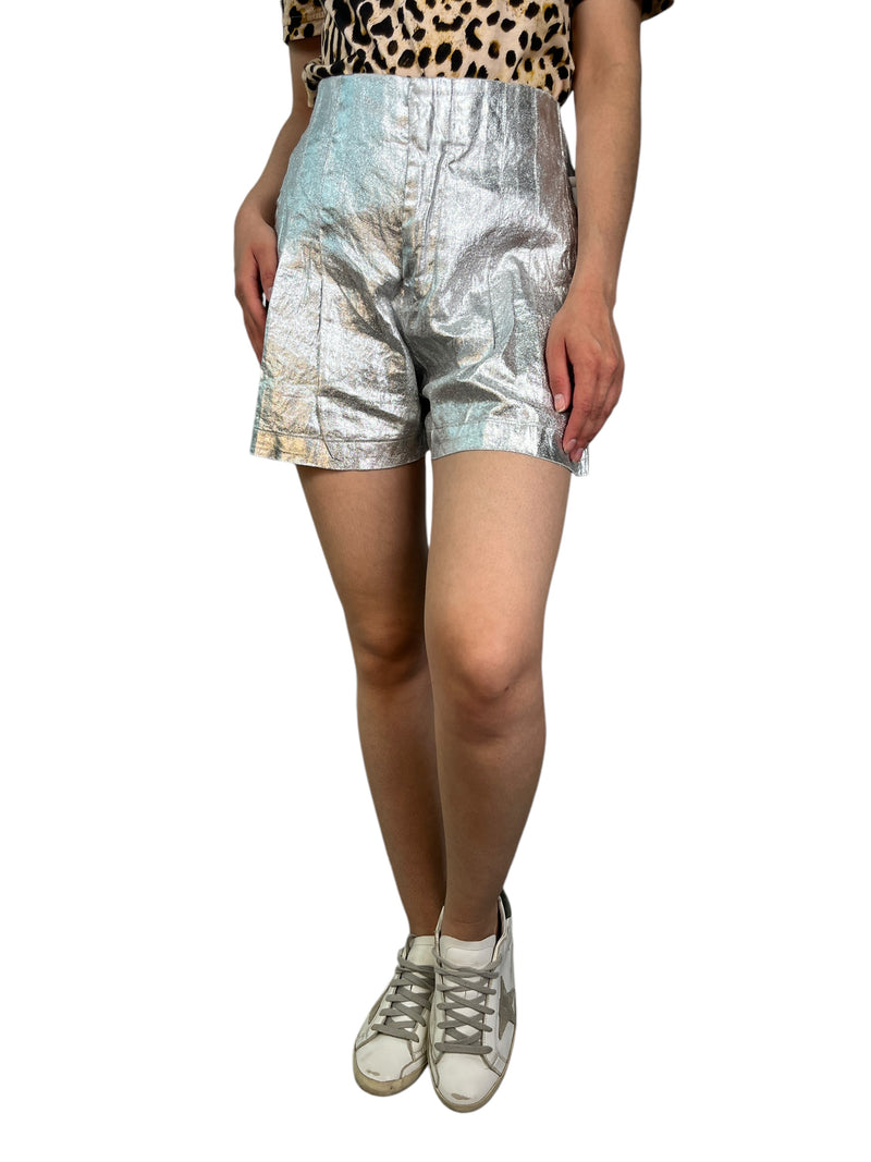 Shorts Lino Metalizado