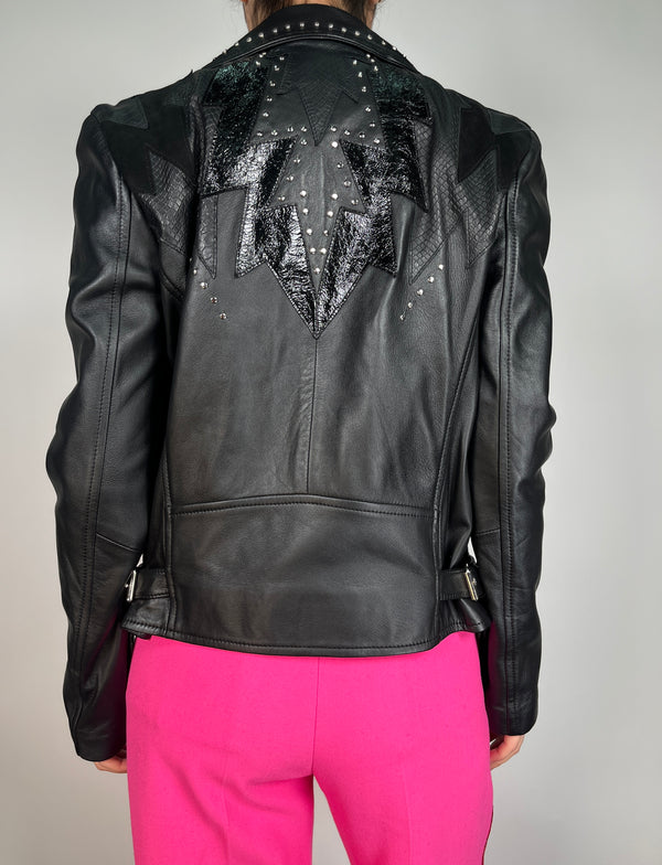 Chaqueta Fire Black Cuero