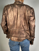 Chaqueta Cuero Cobre