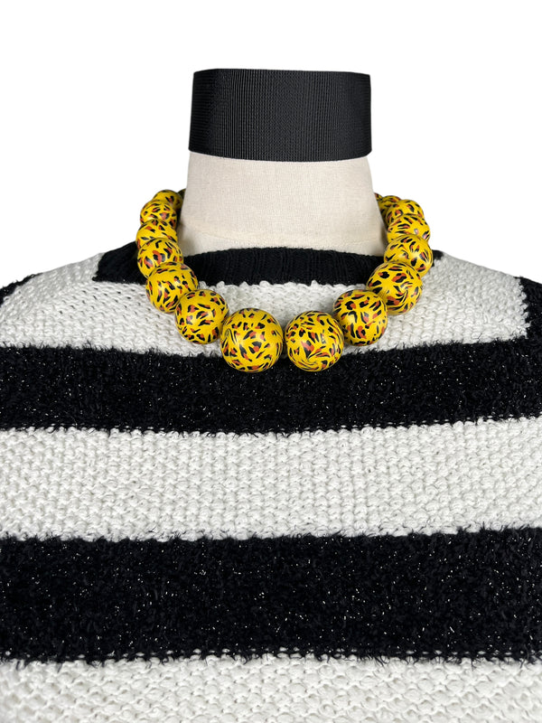 Collar Esferas Animal Print