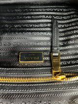 Cartera Tessuto Saffiano Negro