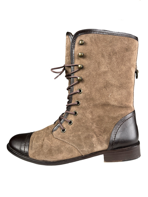 Botas Brown Suede Ankle