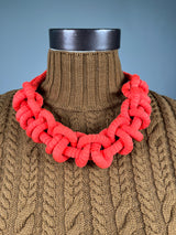 Collar Trenzado Naranjo S