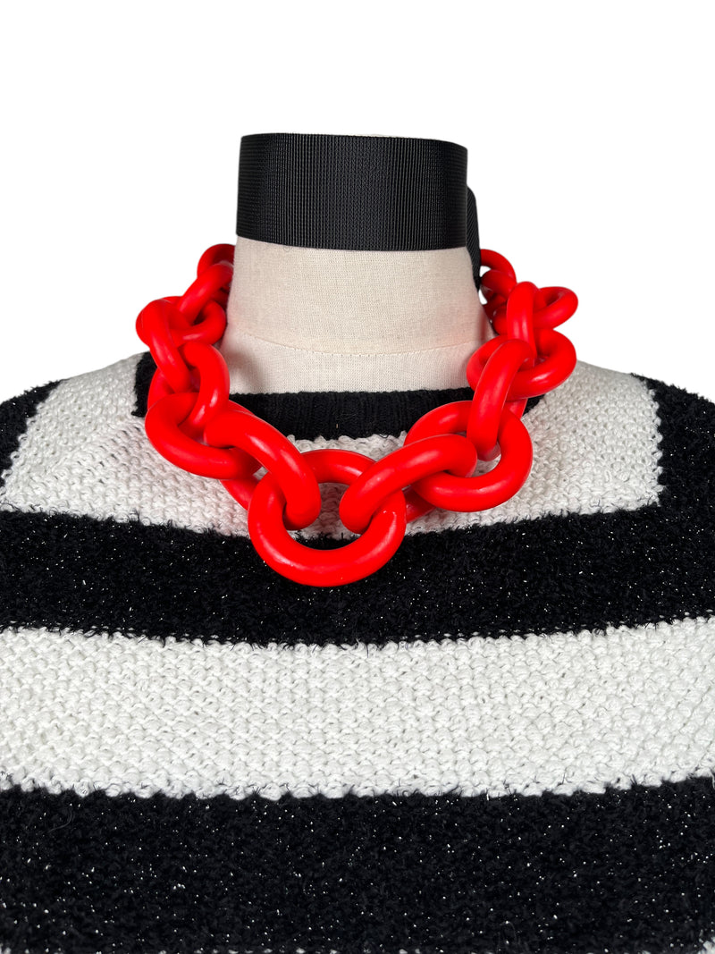 Collar Eslabón Rojo