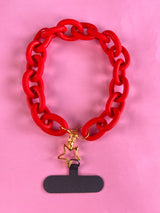 Porta Celular Cadenas Rojo