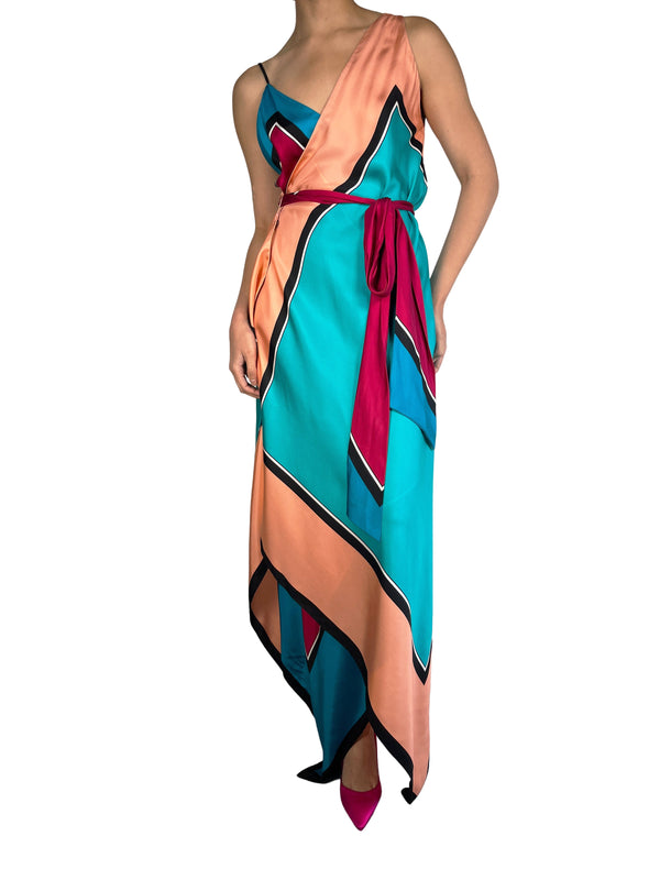 Vestido Wrap Seda