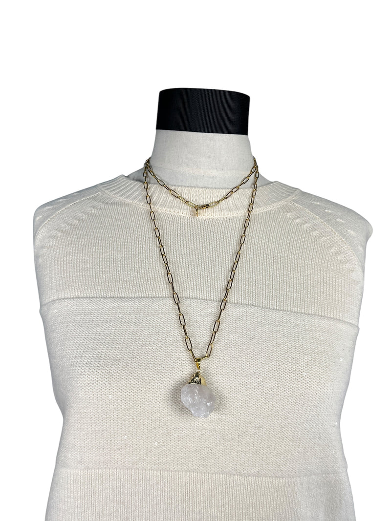 Collar Cuarzo Bruto