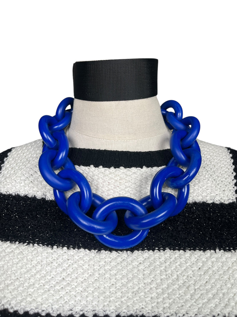 Collar Eslabón Azul