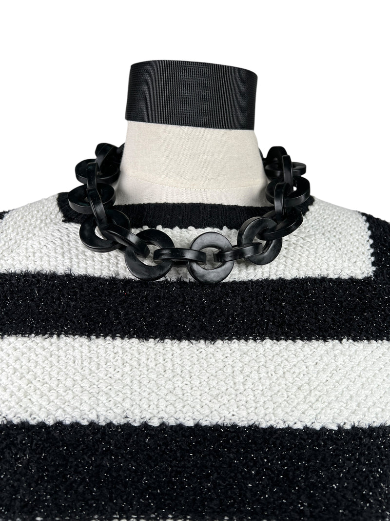 Collar Cadenas Negro