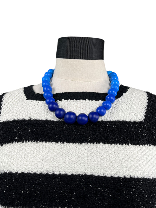 Collar Azul Esferas