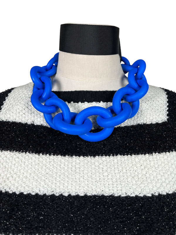 Collar Eslabón Azul