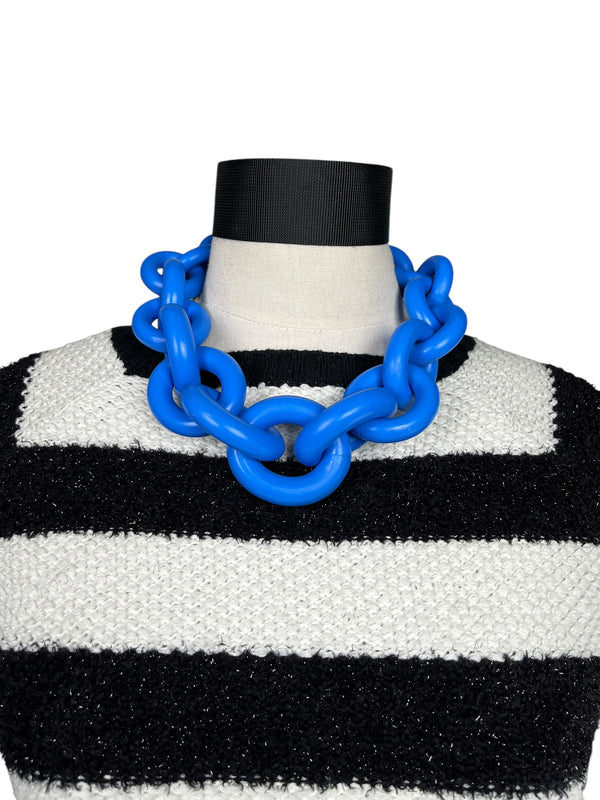 Collar Eslabón Azul