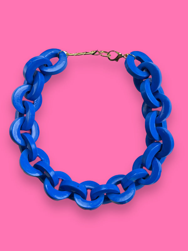 Collar Cadenas Blue