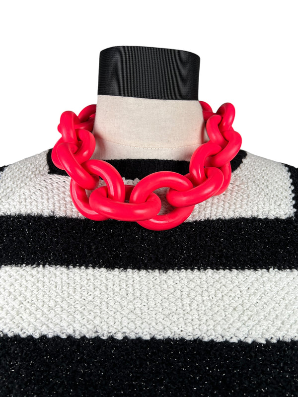 Collar Eslabón Rosado