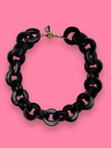 Collar Cadenas Negro