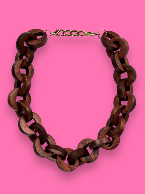 Collar Cadenas Bronce