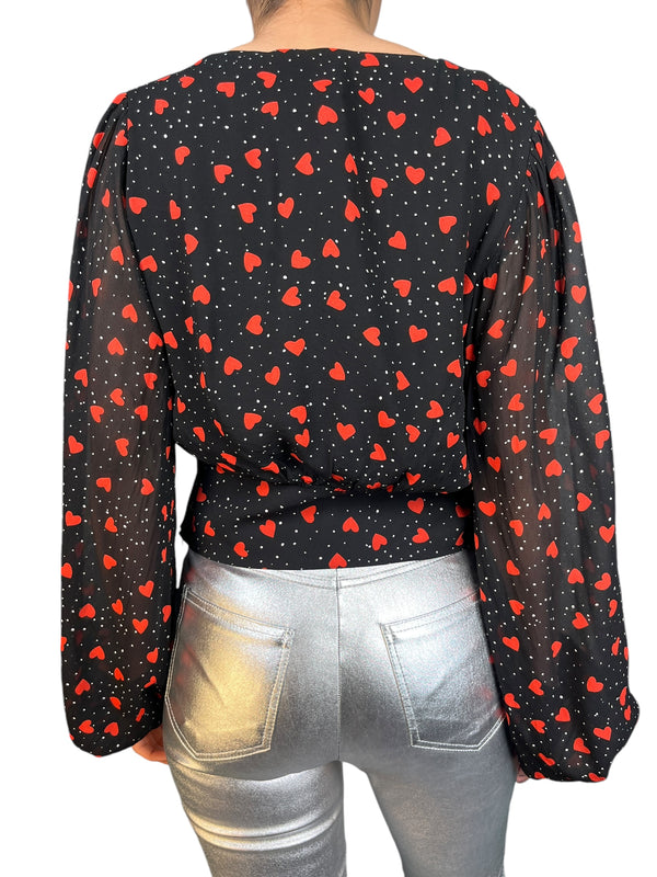 Blusa Viscosa Corazones