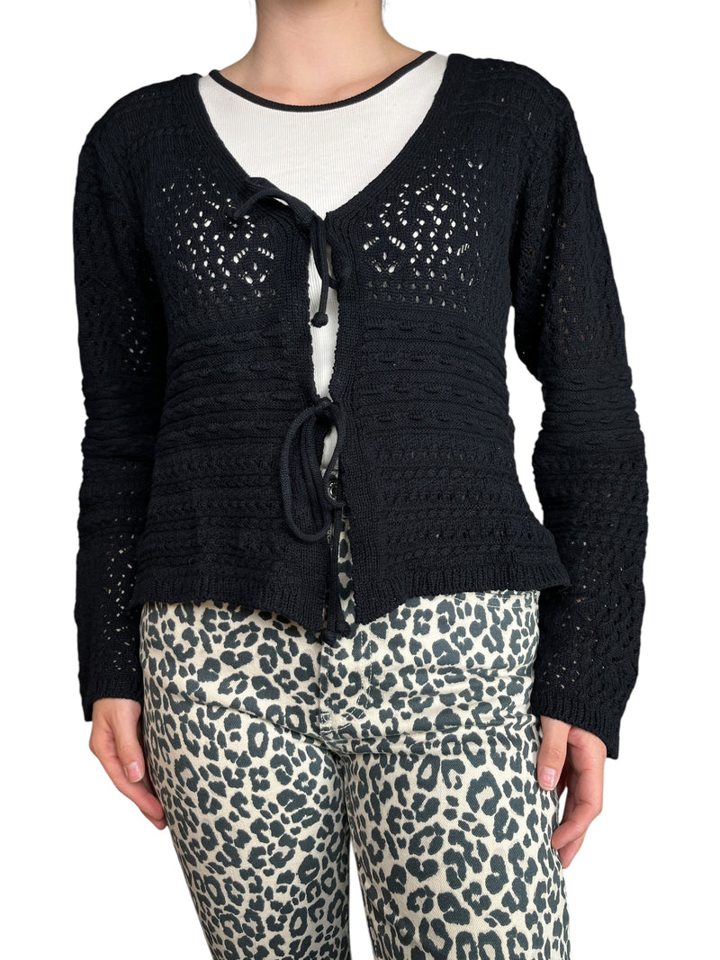 Tejido Crop Negro