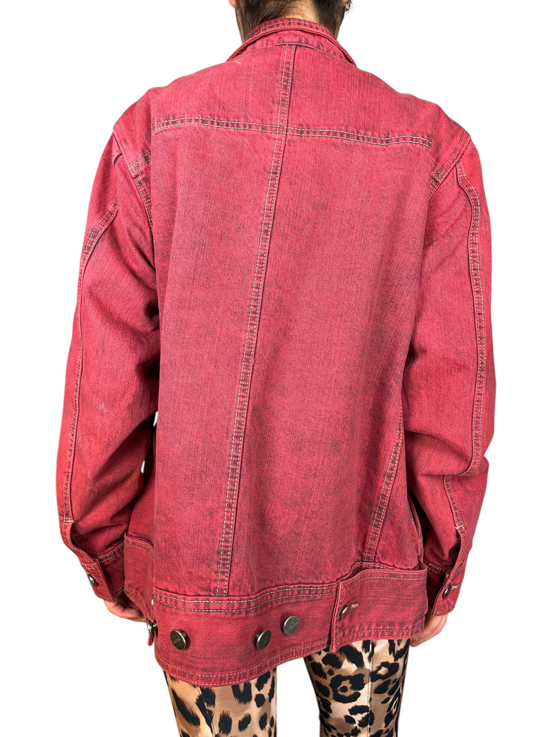 Chaqueta Denim Red Oversize