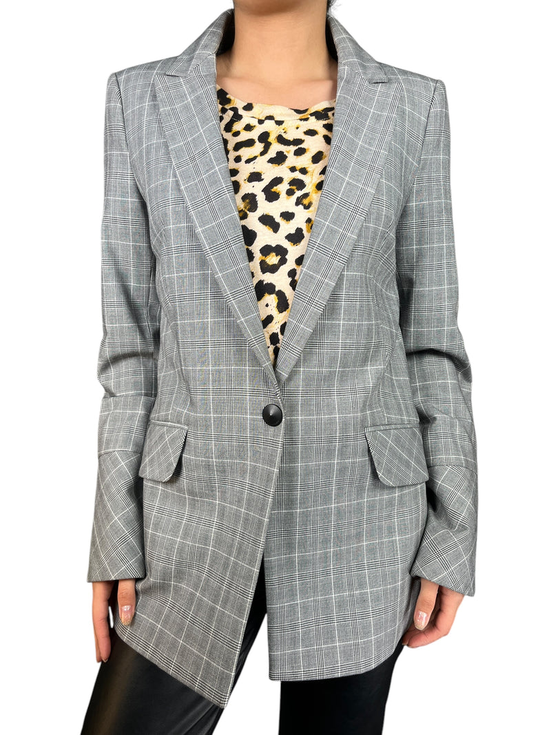 Blazer Gris Cuadros