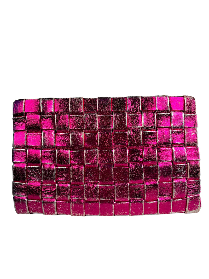 Clutch Cuero Efecto Desgaste