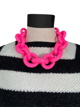 Collar Eslabón Fucsia