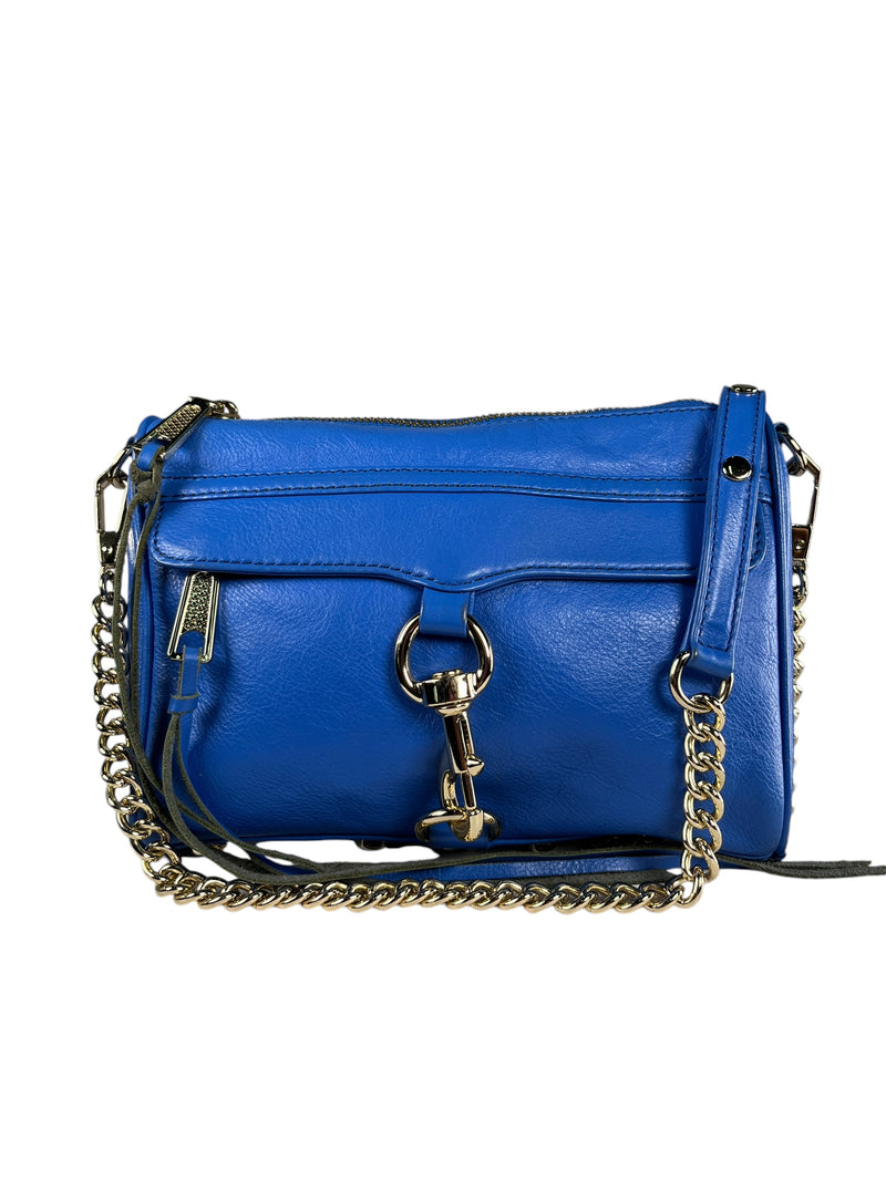 Cartera Crossbody Cuero Azulina