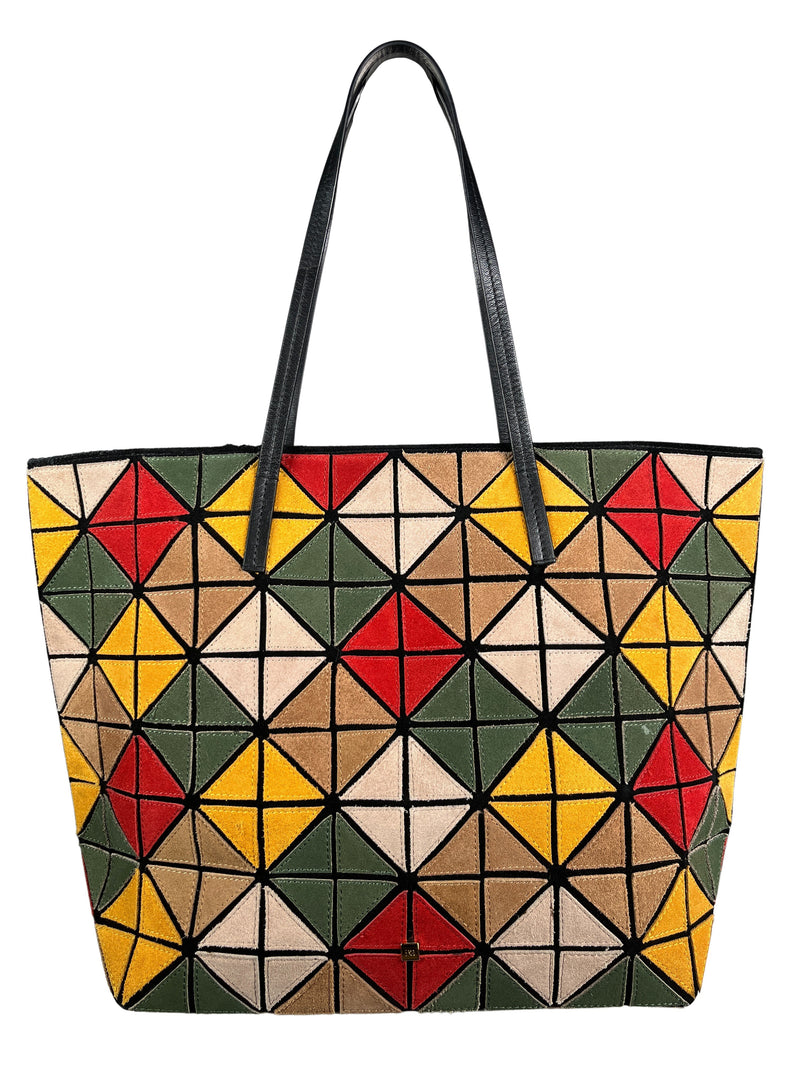 Bolso Origami Cremallera Gamuza