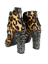 Botines Piel Leopardo