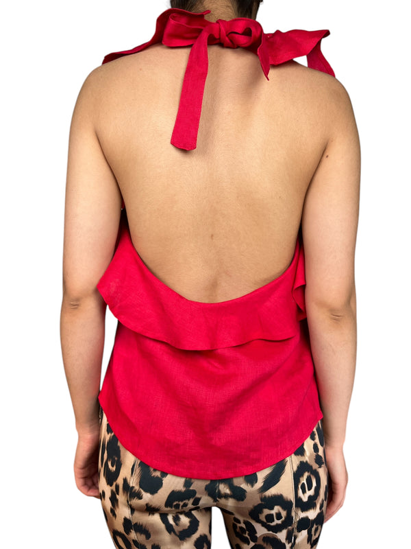 Blusa Halter Lino