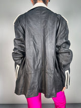 Chaqueta Cuero Karl Lagerfeld x Falabella