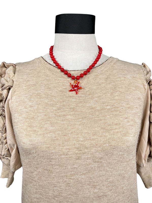 Collar starfish Rojo