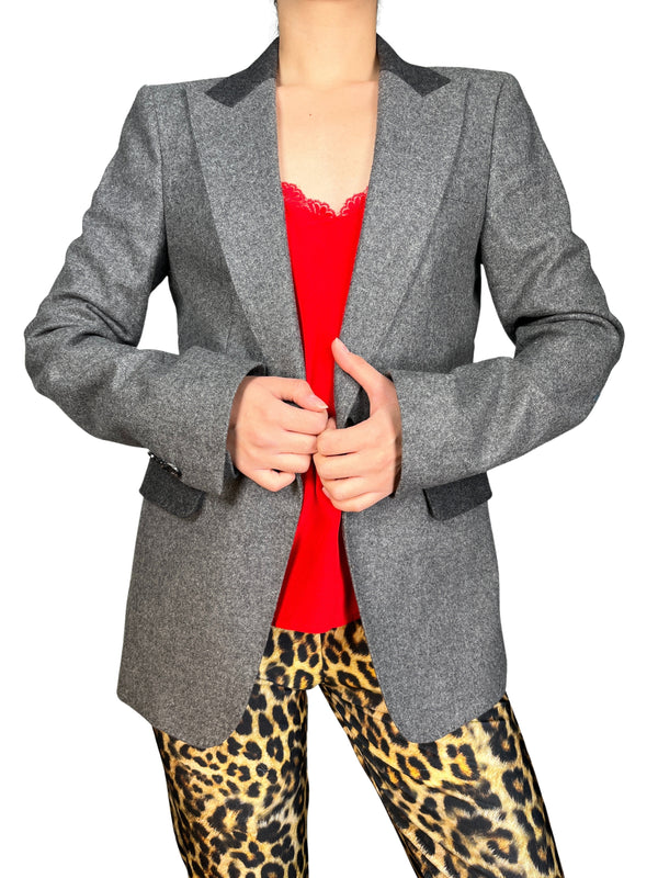 Blazer Lana Gris