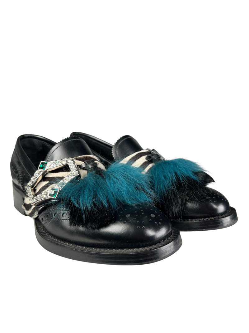 Mocasines Furr Animal Print