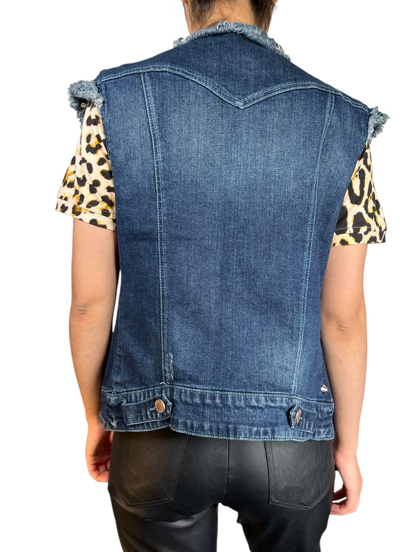 Chaqueta Denim Sin Mangas