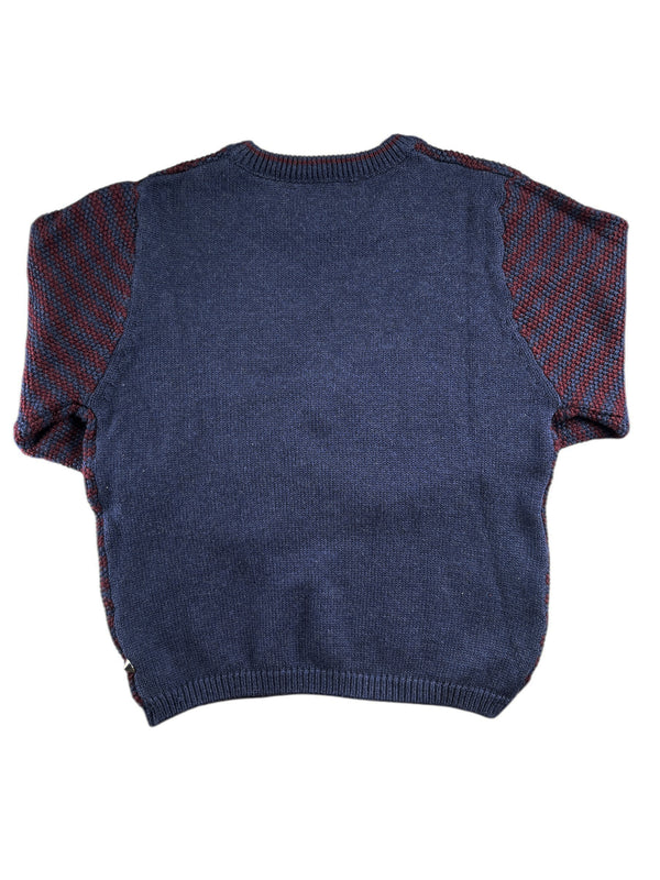 Sweater Stripes Burdeo Niño