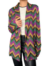 Blazer Ligero Fibras Metalizadas