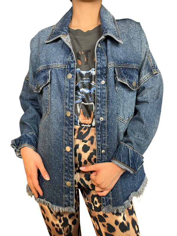 Chaqueta Denim Aplicaciones