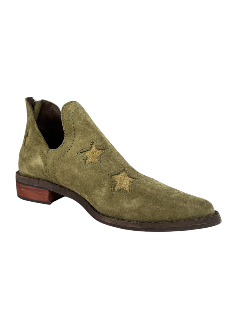 Botines Star Oliva Gamuza