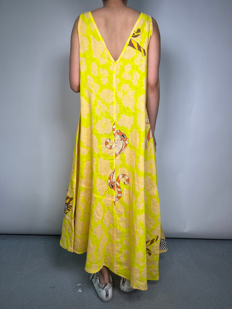 Vestido Lino Amarillo