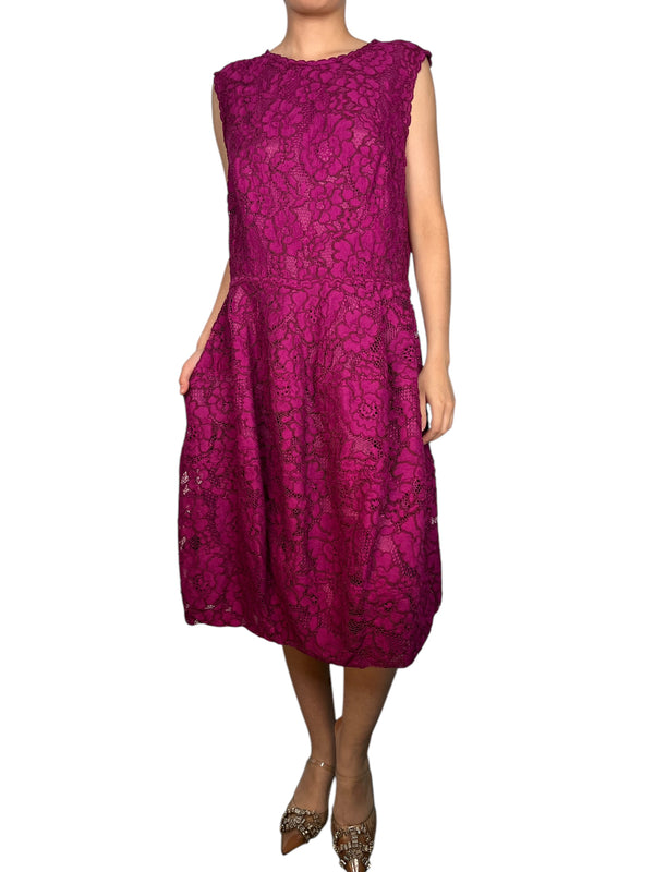 Vestido Guipur Magenta