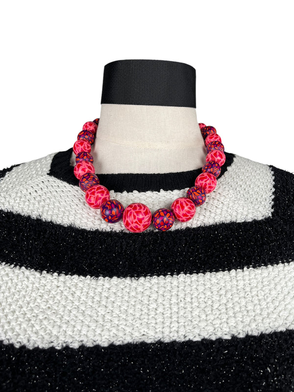 Collar Esferas Pink and Purple