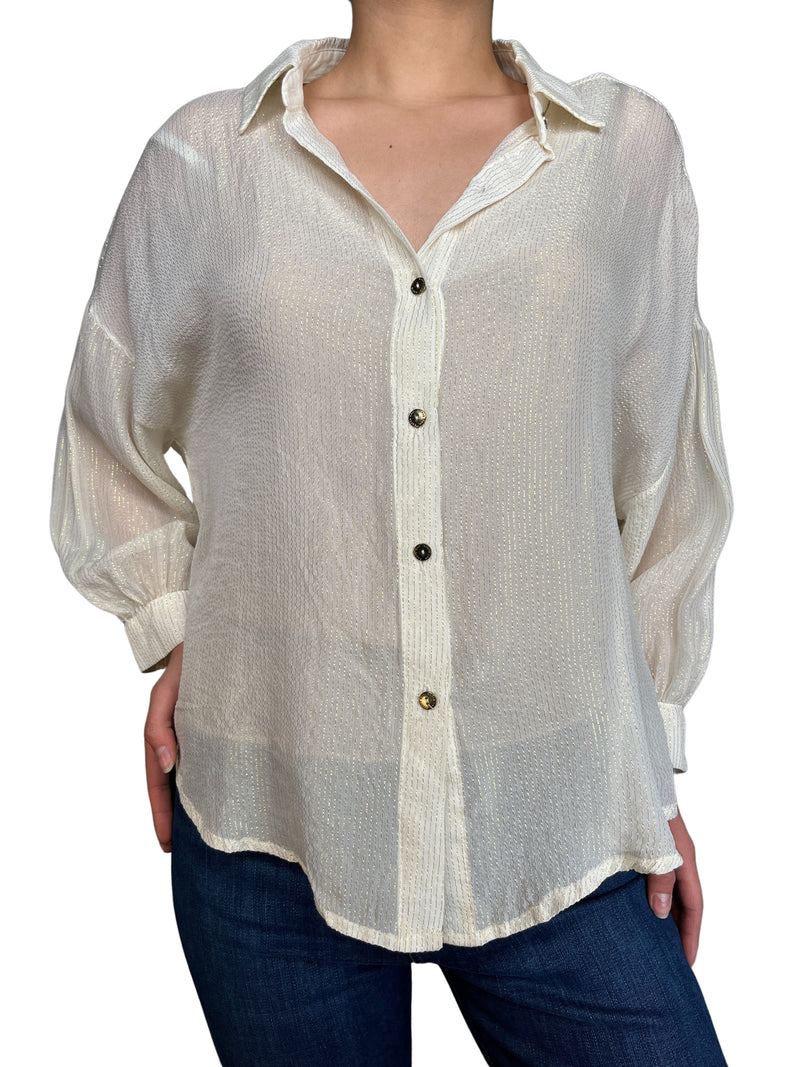 Blusa Traslucida Lurex