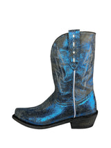 Botas Cowboy Cuero Metalizado