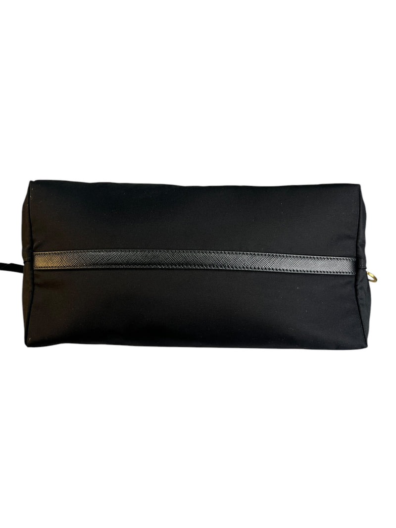 Cartera Tessuto Saffiano Negro