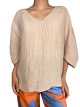 Blusa Seda Y Lino